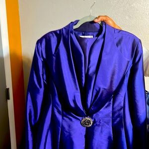 Beautiful Royal Purple Ladies Dress Suit